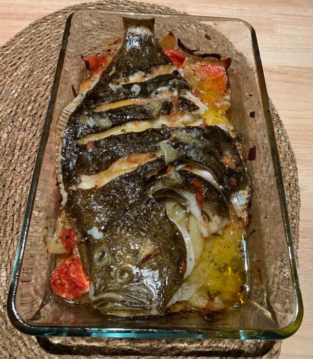 Rodaballo al horno